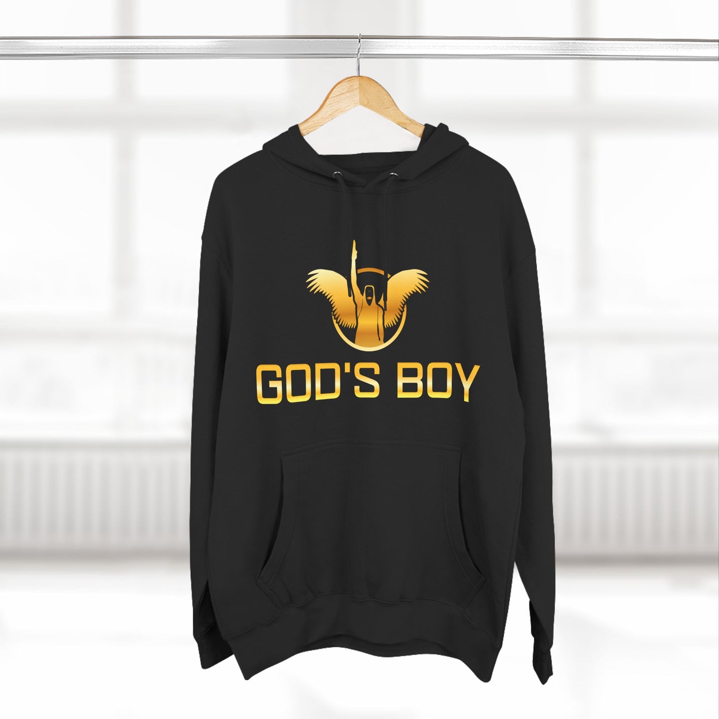 God's Boy Fleece Hoodie- Vibrate With Love