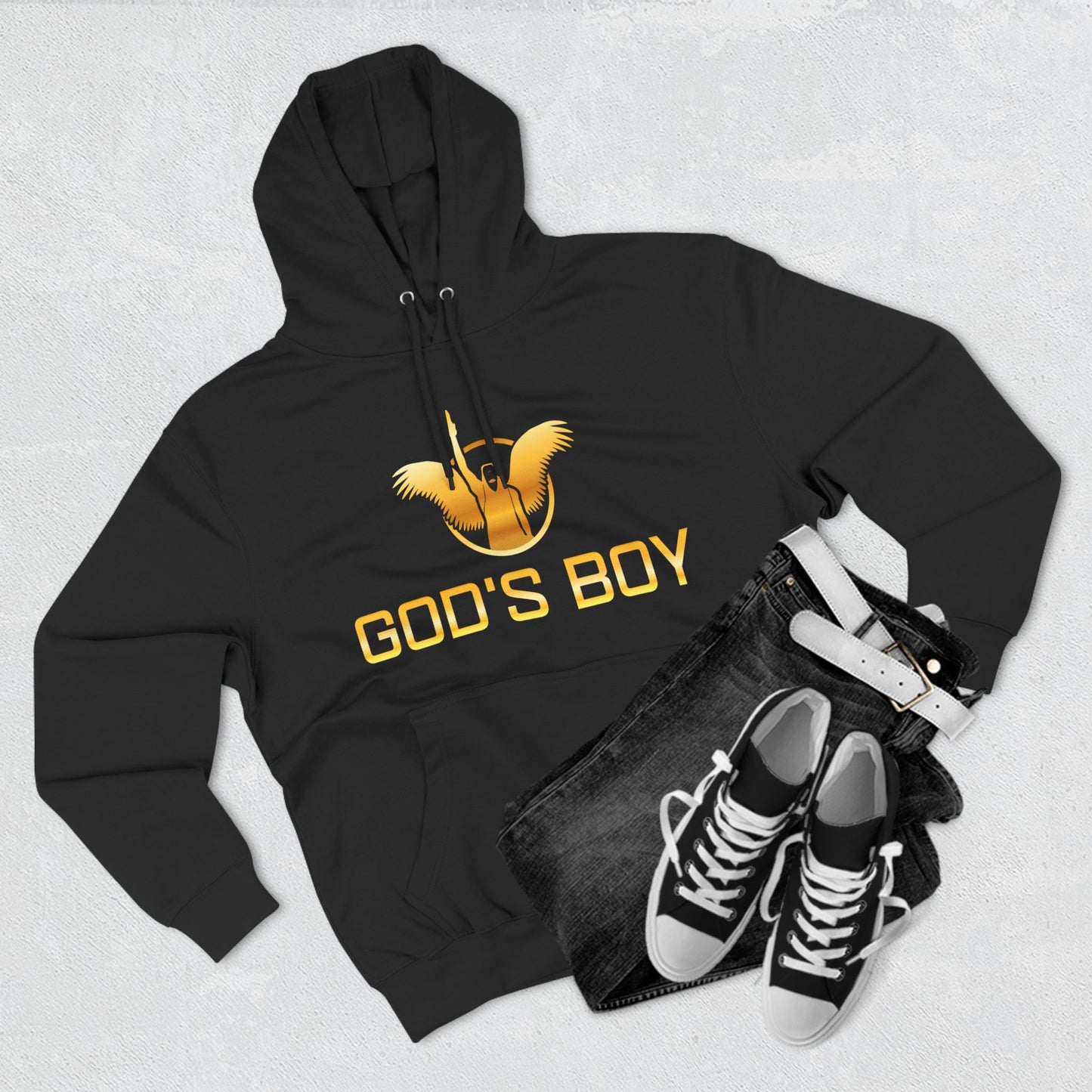 God's Boy Fleece Hoodie- Vibrate With Love